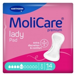 MolicarePremiumLadyPad45Druppels914mlAbsorptie14stuks