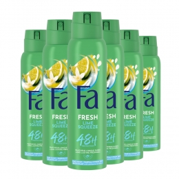 6xFaDeodorantSprayLimeSqueez150ml