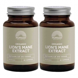 GratisVerzending2xMattissonBiologischeLionsManeExtract500mg60capsules