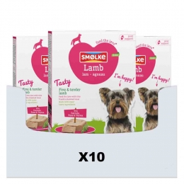 10xSmolkeHondenvoerVersGestoomdLam395gr