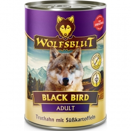 6xWolfsblutAdultBlackBirdHondenvoer395gr