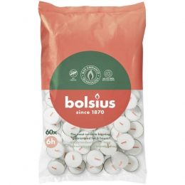 BolsiusTheelichtenWit6branduren60stuks