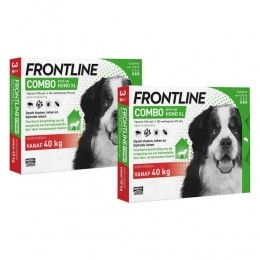 2xFrontlineComboSpotOnAntiVlooienenTekenDruppelsHondXL3pipetten