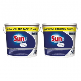 2xSunProfessionalVaatwaspoederKorteWascyclusNormaalProFormula10kg