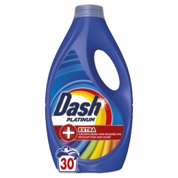 4xDashVloeibaarWasmiddelPlatinumColor30Wasbeurten1350ml