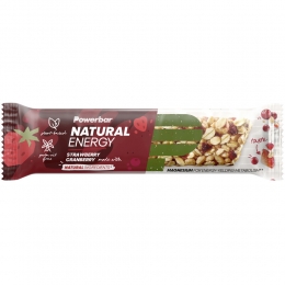 18xPowerBarNaturalEnergyCerealBarStrawberryCranberry40gr