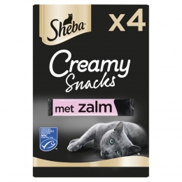 11xShebaCreamySnacksKattensnoepjesZalm4stuks