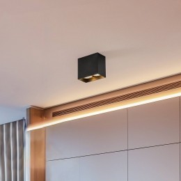 NowodvorskiLightingDownlightGapinhoekigevorm2-lampszwart
