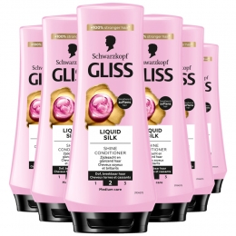 6xGlissConditionerLiquidSilk200ml