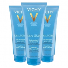 3xVichyIdealSoleilAftersunMelk300ml
