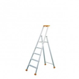 LittleJumbo1223700005Industrietrap2370-Enkel-Aluminium-1X5Treden-MaxWerkhoogte310m