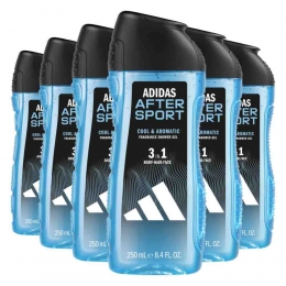 6xAdidasShowerGelAfterSport250ml