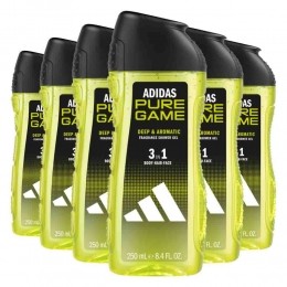 6xAdidasShowerGelPureGame250ml