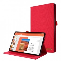 Case2go-TabletHoesgeschiktvoorRealmePad-ClothPattern-BookCase-104inch-Rood
