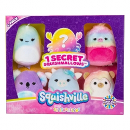 SquishvilleMiniSquishmallowsPlushFigure6-PackFunFabulousSquad5cm