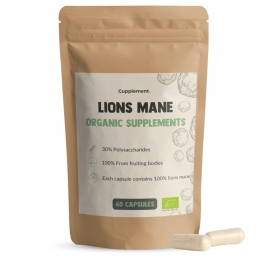 GratisVerzendingCupplementLionsManeOrganicSupplements60capsules