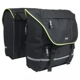 BeckSPRTVDubbeleFietstas-LimeZwart