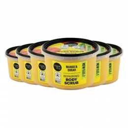 6xOrganicShopRepairingBodyScrubMango250ml