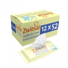 ZwitsalWaterCareBabydoekjesmetZwitsalgeur12x52624stuks