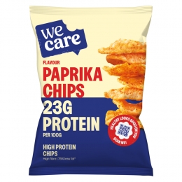 4xWeCareHighProteinChipsPaprika25gr