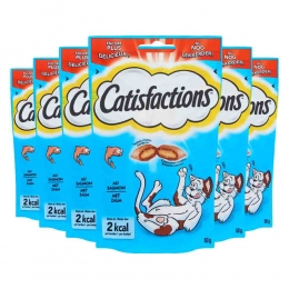 6xCatisfactionsKattensnoepjesZalm60gr