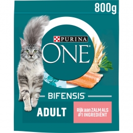 4xPurinaONEKattenvoerDroogAdultZalm-VolkorenGranen800gr
