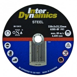 InterDynamics391230Doorslijpschijf-230X2223X3mm-Metaal