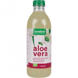 3xPurasanaAloeVeraDrinkGelMetPulpBio1000ml