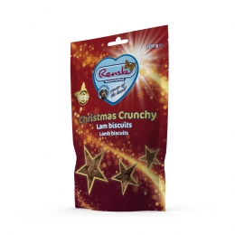 RenskeHondensnackGezondeBeloningHondKerstCrunchyLam200gr