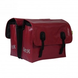 DubbeleFietstasClassicRobijnRood