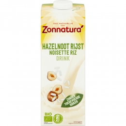 6xZonnaturaRijstDrinkHazelnootBiologisch1000ml