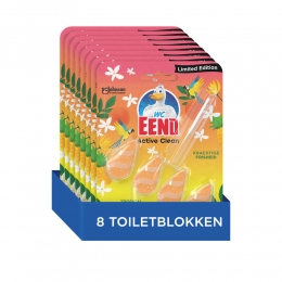 8xWCEendActiveCleanToiletblokTropicalSummer386ml
