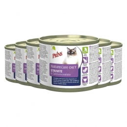 6xPrinsNatureCareDietKattenvoerNatStruviteCalciumoxalate200gr