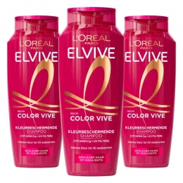 3xLOralElviveColorViveShampoo250ml