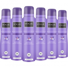 6xVogueReveExotiqueParfumDeodorant150ml