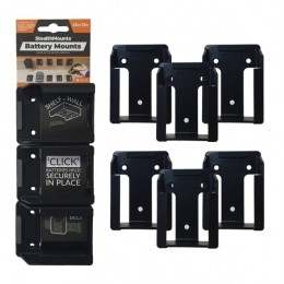 StealthMountsBM-SBP-BLK-6AccuhoudersVoorStanleyBlackDeckerPorterCable-Zwart-6Stuks