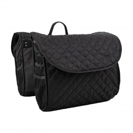 DubbeleFietstasQuiltZwartMIK