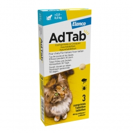 AdTabAntiVloenTeekKauwtablettenKat20-80kg3tabletten