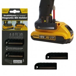 StealthMountsBH-DW-BLK-2MagnetischeBithouderVoorMachinesDeWALTXRFlexVolt-Zwart-2-pack