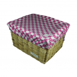FietskratHoesKratcoverLargePinkCheckers