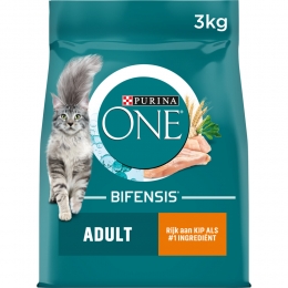 4xPurinaONEKattenvoerDroogAdultKip-VolkorenGranen3kg