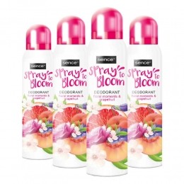4xSenceDeodorantFloralGrapefruit150ml