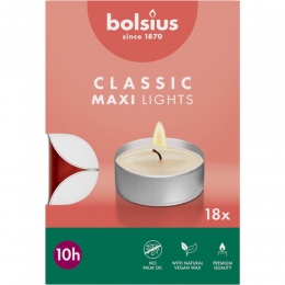BolsiusTheelichtenMaxi10branduren18stuks