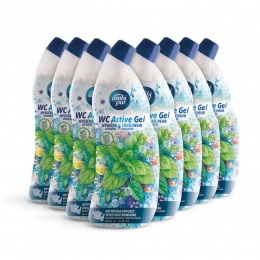 8xAmbiPurToiletreinigerWcActiveGelMintJasmijn750ml