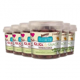6xBunnyNatureClickEnSnackTrainingssnackGroente30gr