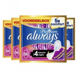 4xAlwaysMaandverbandPlatinumSecureNight56stuks