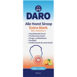 2xDaroAlleHoestSiroopExtraSterkmetVitamineC150ml