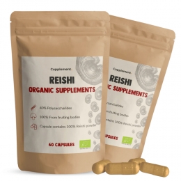 GratisVerzending2xCupplementReishiOrganicSupplements60capsules