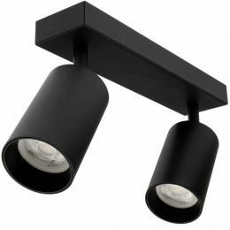 PlafondspotRond2-LichtsKantelbaarGU10FittingZwart