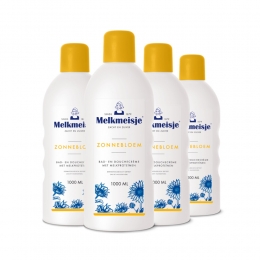 4xMelkmeisjeBadenDoucheCrmeZonnebloemenMelk1000ml